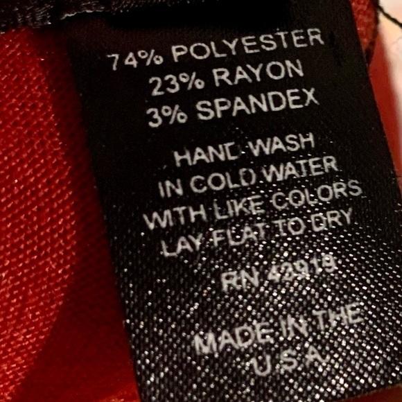 Igigi Jersey Top Faux Wrap Layered Look Red 3/4 Sleeves Cami Ruching Plus 18/20 - Picture 11 of 12